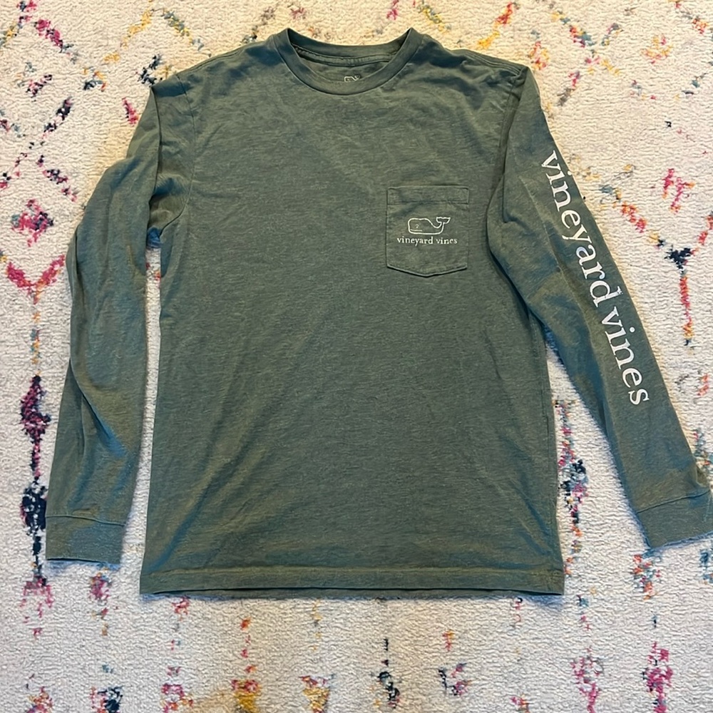 Vineyard Vines Green Long Sleeve Tee Shirt